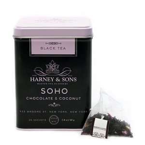 Harney & Sons SoHo Chocolate Coconut Tea Grocery & Gourmet Food