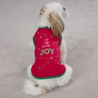 Lit Up With Joy Dog Tees are a great way to spread some canine cheer 