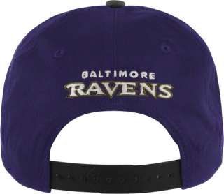 Baltimore Ravens 2 Tone Reverse Slash Snapback Hat  