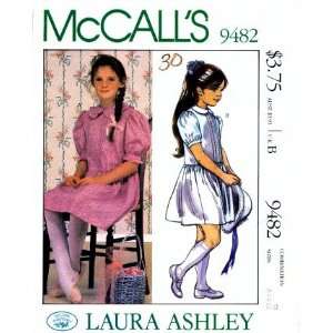  McCalls 9482 Sewing Pattern Laura Ashley Girls Low Waist 