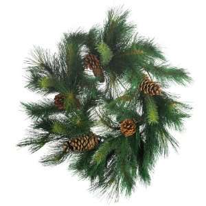   Christmas Pine Wreath Green Colors   Holiday   Silk Wreath Home