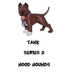 Hood Hounds series 2 single dog figure  Tank  Pit Bull  