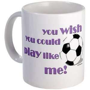  Play Soccer Like Me Sports Mug by  Kitchen 