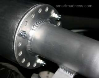 smart car Ram Air Intake   Powder coated in Silver  