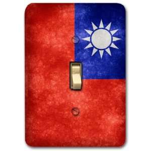 Taiwan Taiwanese Flag Metal Light Switch Plate Cover Single Home Decor 