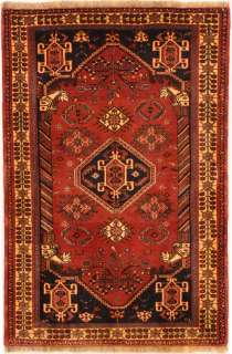 Small Area Rugs Handmade Persian Wool Qashqai 3 x 5  