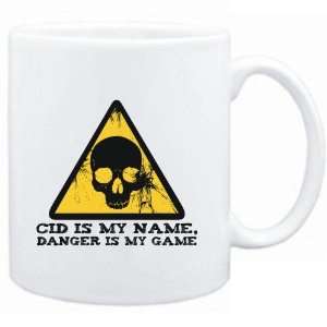  Mug White  Cid is my name, danger is my game  Male Names 