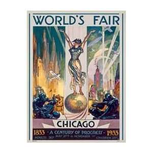   Fair 1933   Artist G.C. Sheffer  Poster Size 54 X 36
