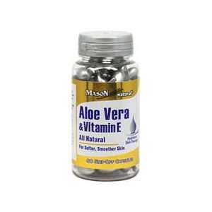    Aloe Vera & Vitamin E Lotion Snip Off Capsules 60 Capsules Beauty