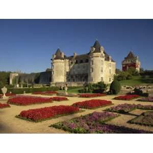  Rochecourbon and Colourful Flowerbeds in Formal Gardens, Western 