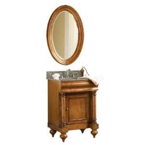   24 Vanity in Distressed Pecan Sherwin Williams Finish and Gold Hill