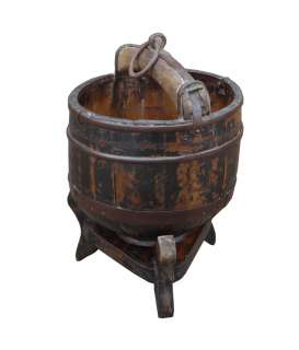Unique Chinese Antique Heavy Shao Lin Water Bucket WK2054  