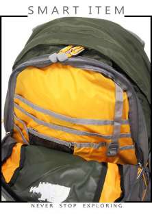 BN The North Face Slingshot Backpack Green Yellow Grey  