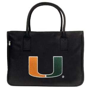 Miami Canes Logo Embroidered Handbag 