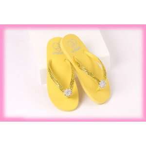 Lady Lanells Yellow Land and Sea Flats with Citrine Crystals and Toe 