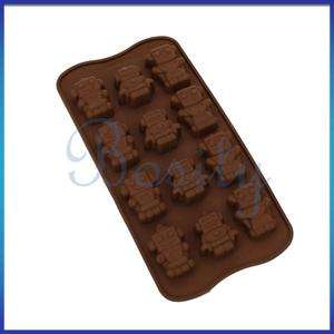   Ice Cube Tray Mold Jello Chocolate Muffin Candy Clay Silicone  