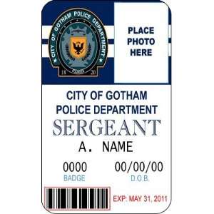  City of Gotham Police Department Cosplay ID Card Office 