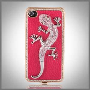  Pink Lizard Bling on Red & Gold Elite Collection Luxury 