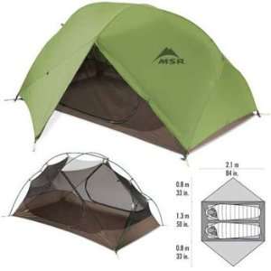  MSR Hubba Hubba Tent Two Person One Color Sports 