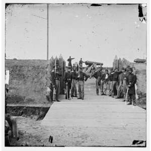  Civil War Reprint District of Columbia. Soldiers at gate 