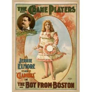   Jennie Elmore as Claribel in The boy from Boston 1899