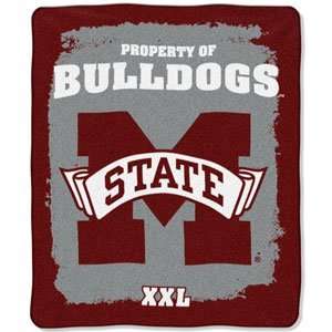 Mississippi State University Bulldogs Fleece Blanket Throw 50x60