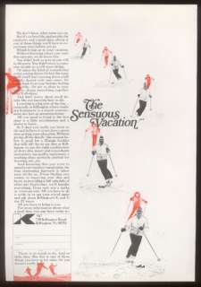 1973 Killington Vermont skiing The Sensuous Vacation ad  