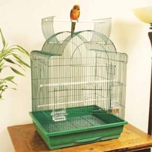   Designer Green Dome Playtop Parrot Cage Pet 