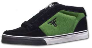 N1763   Fallen T Guns Mid Skate Shoes * New Mens 10.5   Black/Olive 