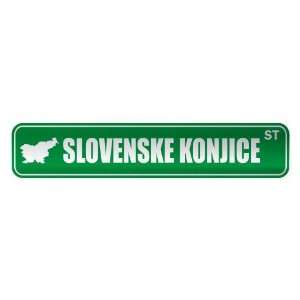   SLOVENSKE KONJICE ST  STREET SIGN CITY SLOVENIA