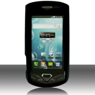 New Alltel Samsung i100 Gem Phone Black Accessory Silicone Skin Soft 