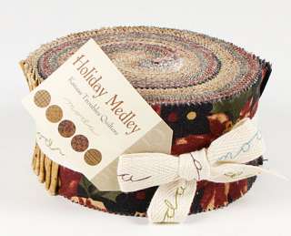Kansas Troubles HOLIDAY MEDLEY Jelly Roll 2.5 Fabric Quilting Strips 