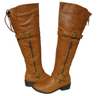 Womens Riding BOOTS Camel Tan Winter shoe Ladies size 9  