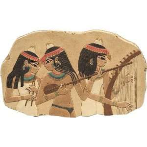  Egyptian Three Female Musicians Relief   Detail   E 008SP 