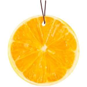  Rikki Knight Orange Slice Design Glass Round Christmas 