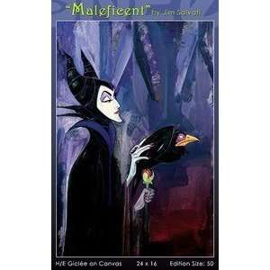  Maleficent Sleeping Beauty Disney Fine Art Holiday 