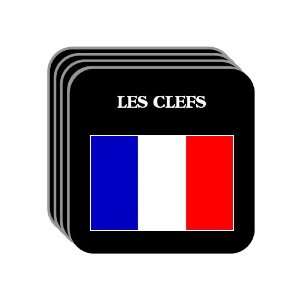  France   LES CLEFS Set of 4 Mini Mousepad Coasters 