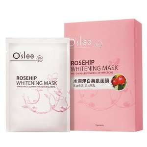  Oslee Rosehip Whitening Mask 5pcs, 1box Beauty