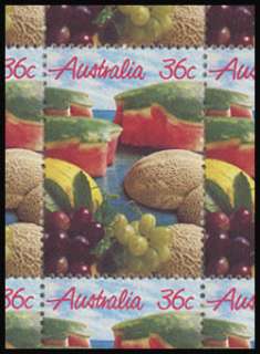 Australia 1987 36c Fruit in Australia (Vine) sheet of 100 MNH ** Face 