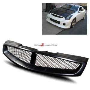   Infiniti G35 ABS Black Painted Skyline Style Sport Grille Automotive