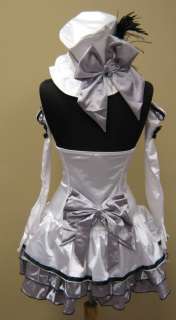 Cigarette Girl Burlesque Costume Dress Gloves Hat Tie  