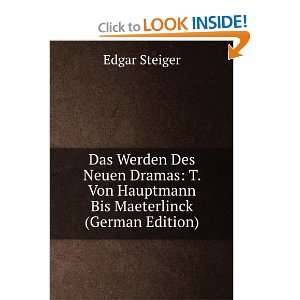   Neuen Dramas (German Edition) (9785874014568) Edgar Steiger Books