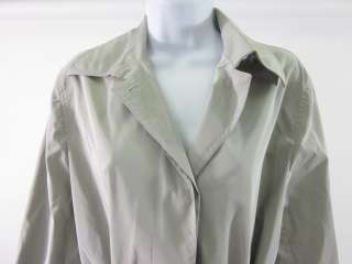 CINZIA ROCCA Gray Long Sleeve Belted Raincoat Sz 12  