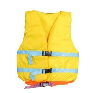 Como Kids Yellow Side Release Buckles Foam Lined Nylon Boat Swimming 
