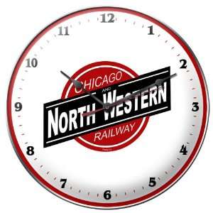 Chicago Northwestern Logo Train Railroad Clock