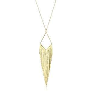  Jules Smith Coachella Gold Fringe Necklace Jewelry