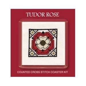  Textile Heritage Coaster Counted Cross Stitch Kit   Tudor 
