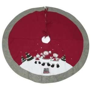   Crimson Tide NCAA Snowman Holiday Tree Skirt (48)