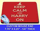 KEEP CALM AND HARRY ON mousepad mouse pad mat FOR carry POTTER fans 