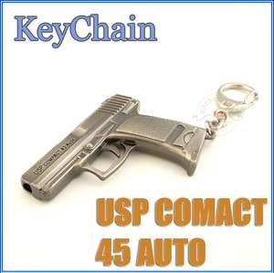 Cross Fire Game anime Miniature Pistol Gun Metal Model keychain Ring 